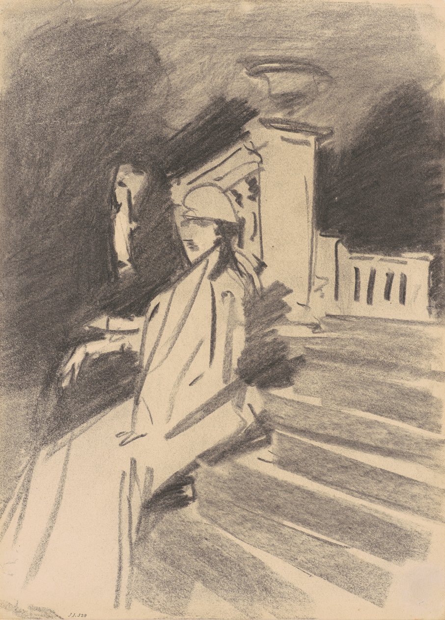Junto a la Fuente, Villa Torlonia, Frascati, c.1907 de John Singer Sargent