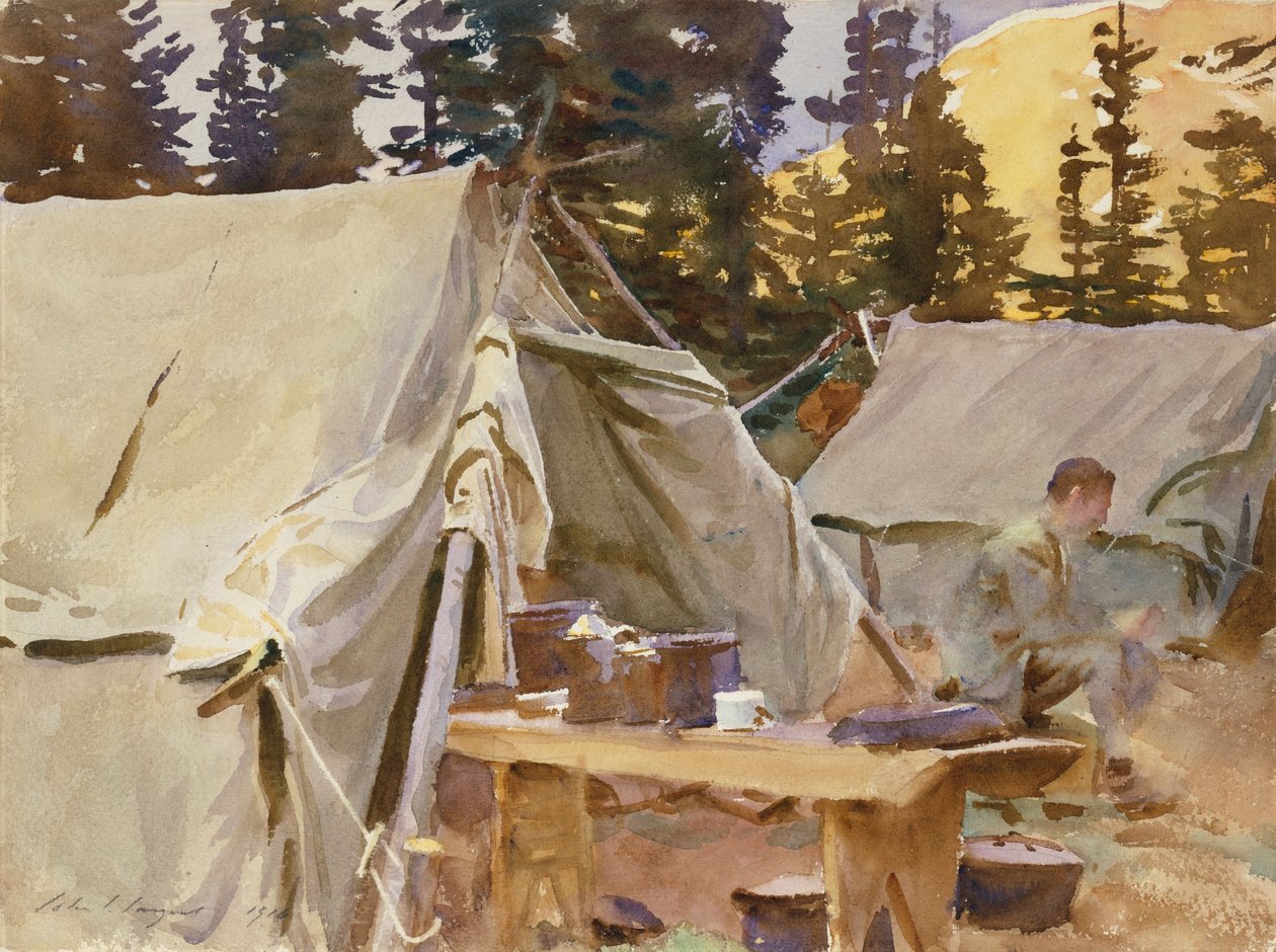 Campamento en el lago O