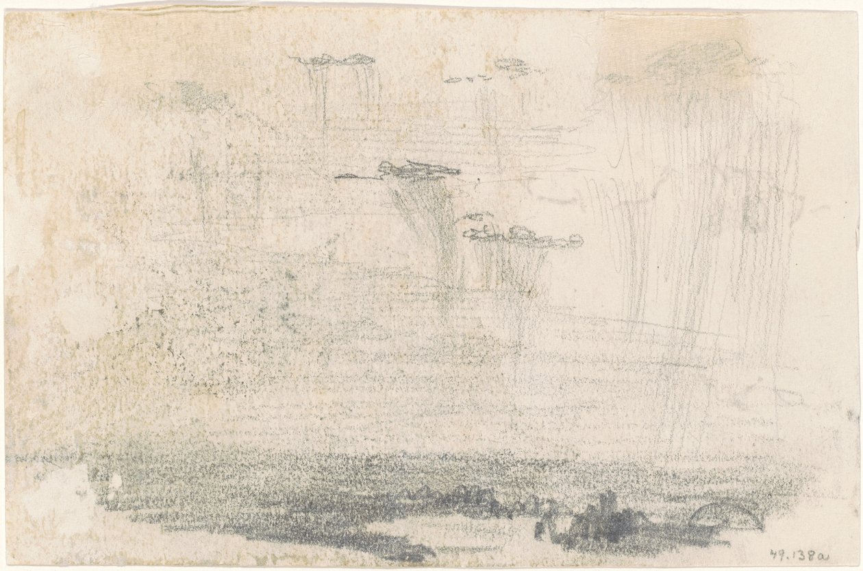 Nubes [verso], 1870-1872 de John Singer Sargent