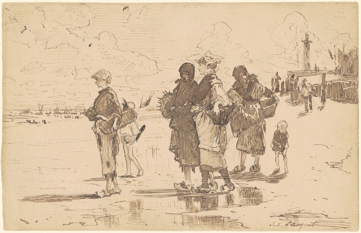En ruta para la pesca de John Singer Sargent