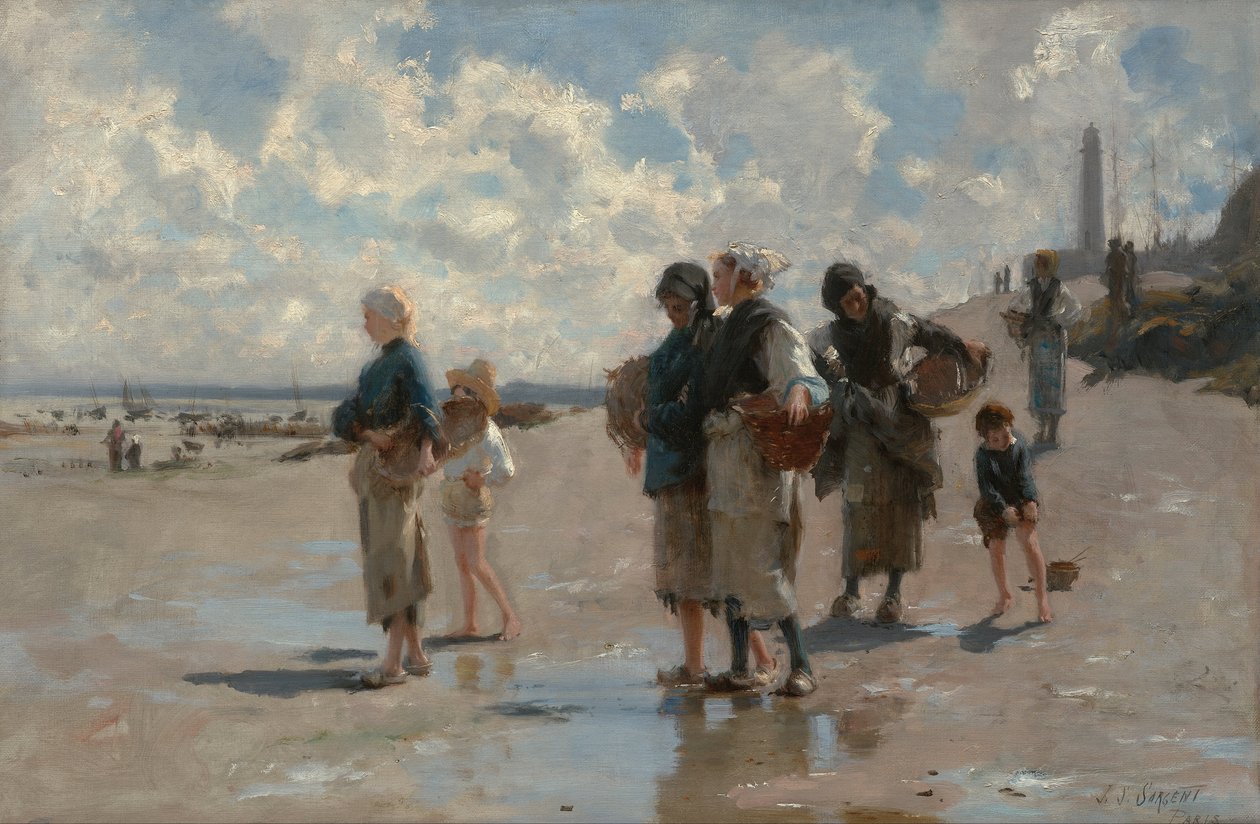 Pesca de ostras en Cancale de John Singer Sargent
