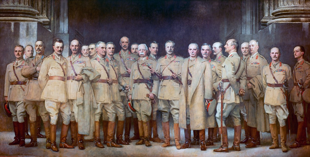 Oficiales Generales de la Primera Guerra Mundial de John Singer Sargent