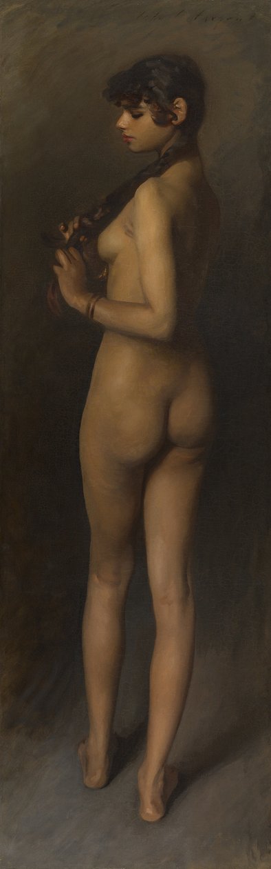 Estudio de vida (Estudio de una niña egipcia) de John Singer Sargent