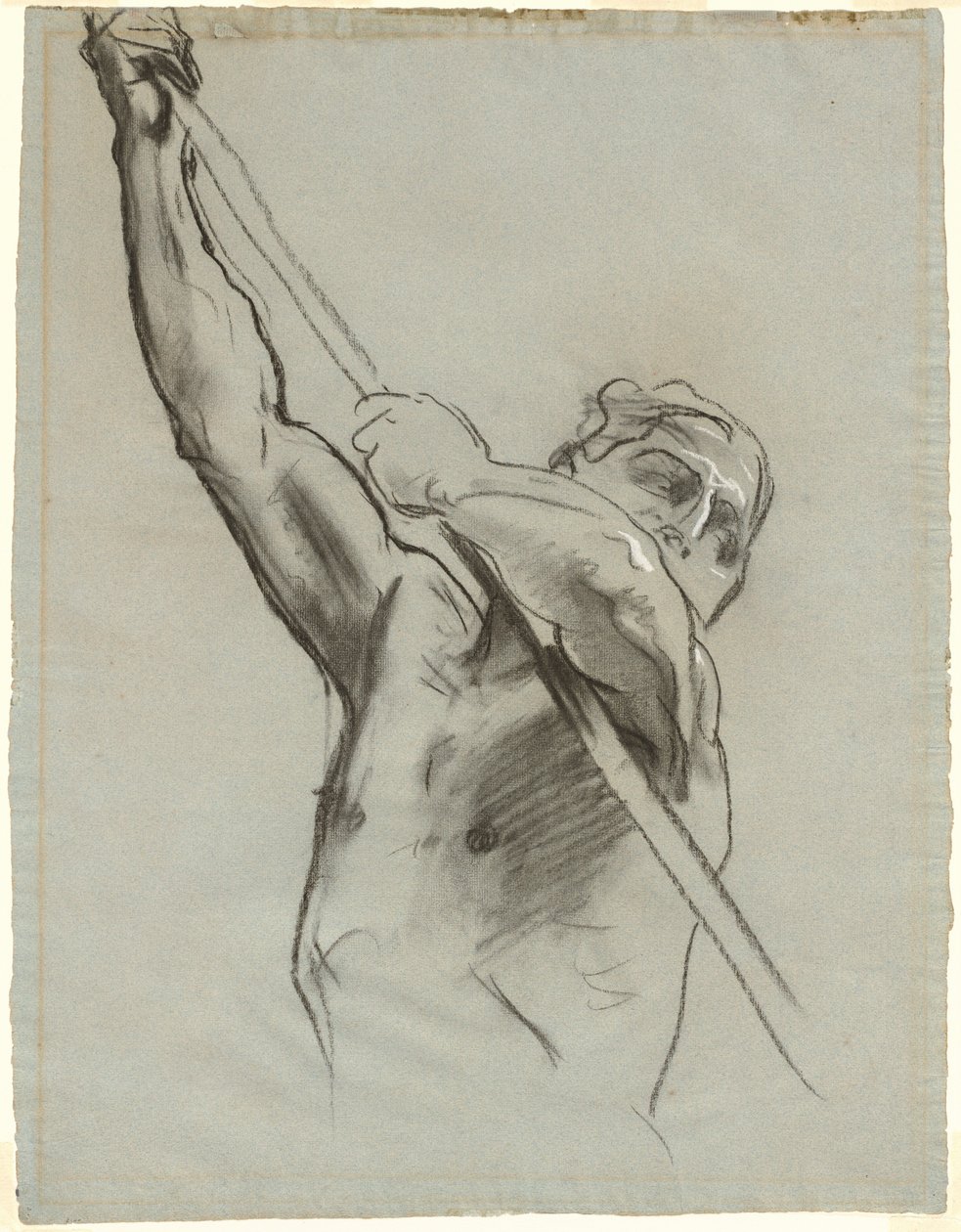 Torso Masculino con Palo de John Singer Sargent