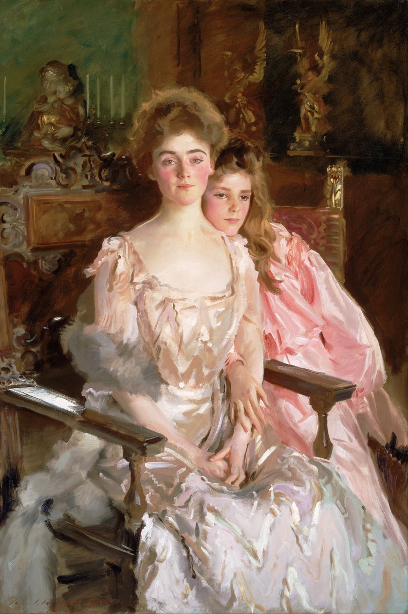 Sra. Fiske Warren (Gretchen Osgood) y su hija Rachel de John Singer Sargent
