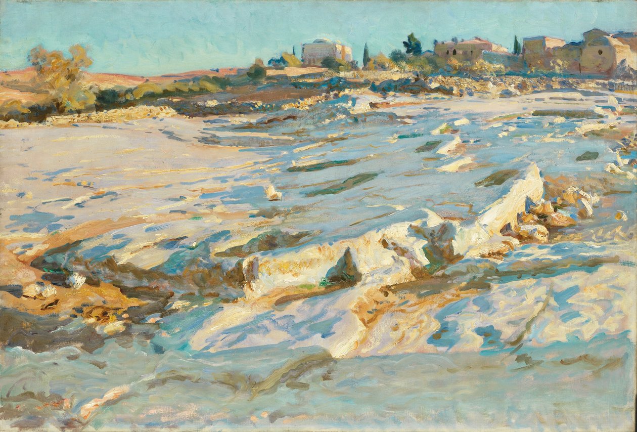 Cerca del Monte de los Olivos, Jerusalén, c.1905-06 (óleo sobre lienzo) de John Singer Sargent