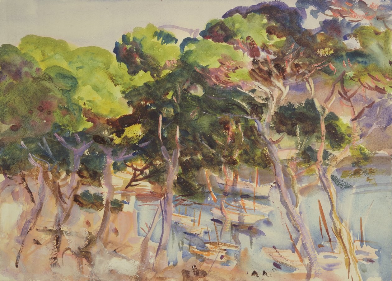 Puerto de Soller, 1907-08 de John Singer Sargent