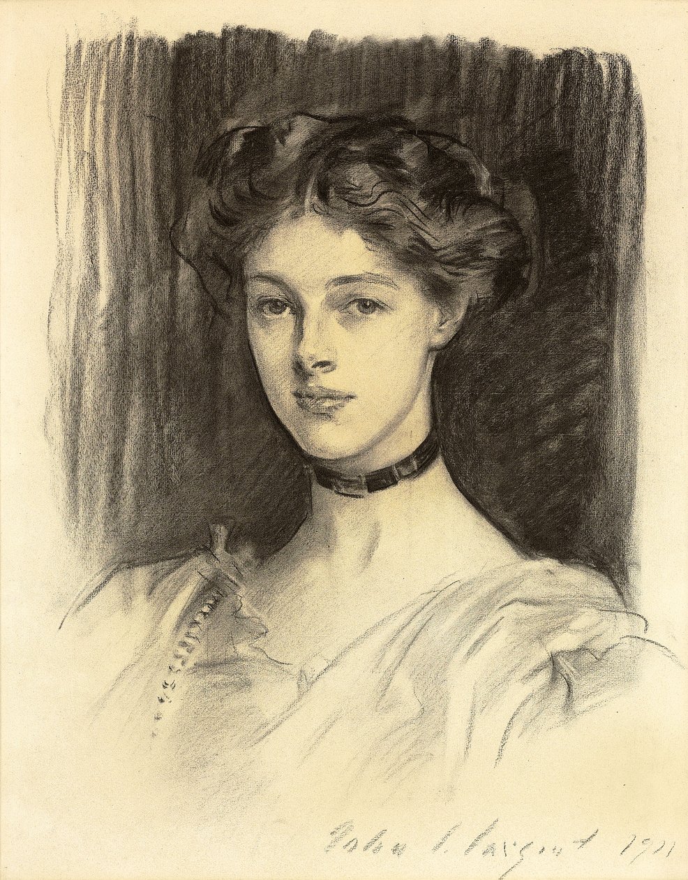 Retrato de Eva Katherine Balfour, luego Lady Buxton de John Singer Sargent