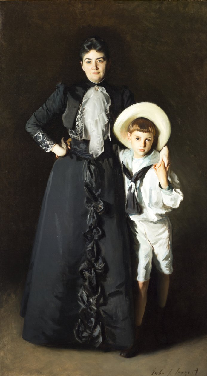 Retrato de la señora Edward L. Davis y su hijo, Livingston Davis de John Singer Sargent