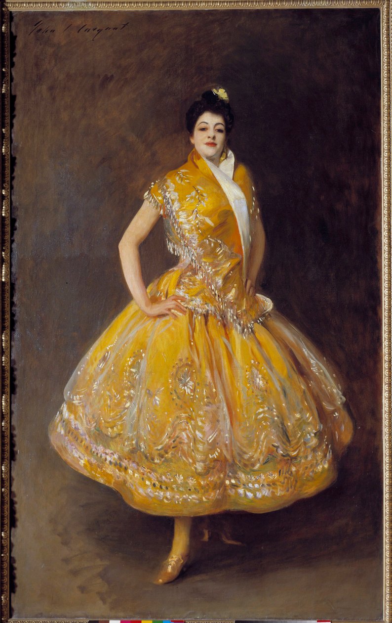 Retrato de la bailarina española Carmencita. Pintura de John Singer Sargent de John Singer Sargent