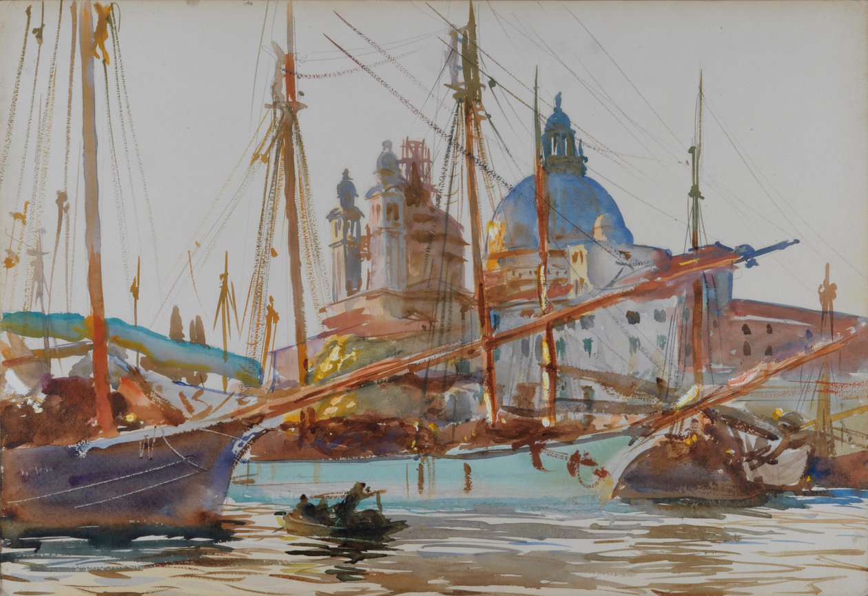 Santa Maria della Salute en Venecia, ca 1904-1906 de John Singer Sargent