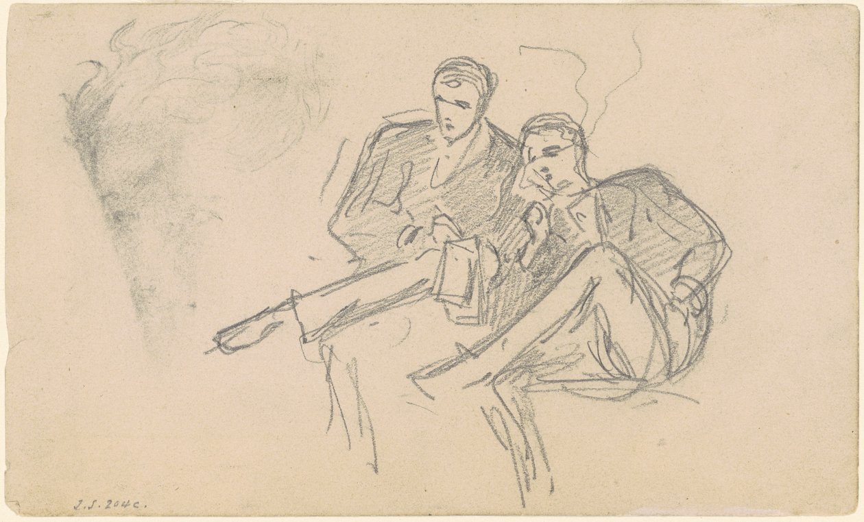 Hombres sentados, c. 1874-1877 de John Singer Sargent