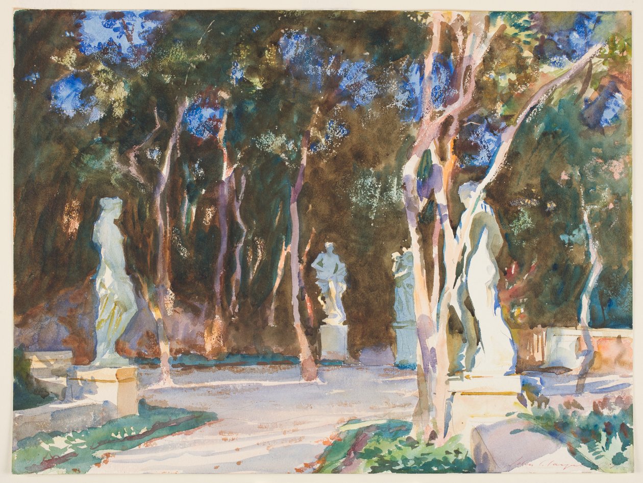 Caminos sombreados, Vizcaya de John Singer Sargent