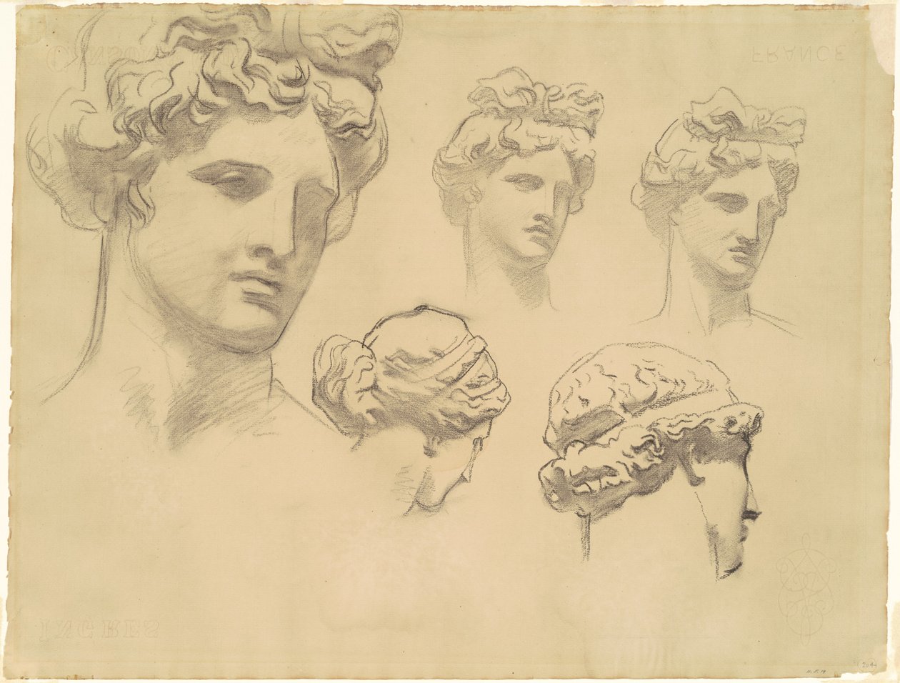 Estudios para Apolo y las Musas, c. 1921 de John Singer Sargent