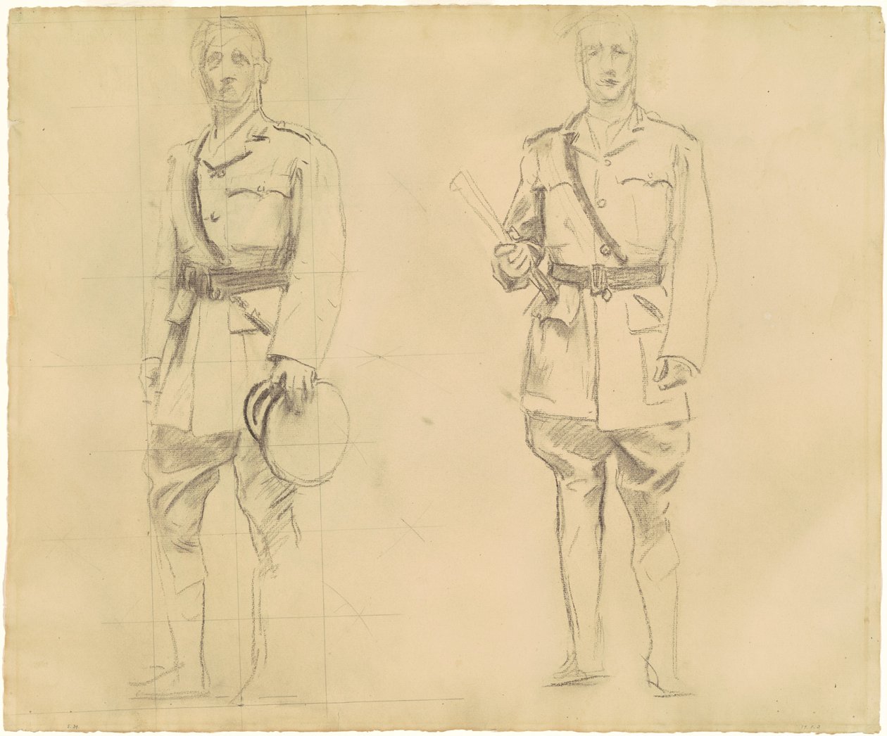Estudios de los generales Plumer y Haig para "Oficiales generales de la Primera Guerra Mundial" de John Singer Sargent