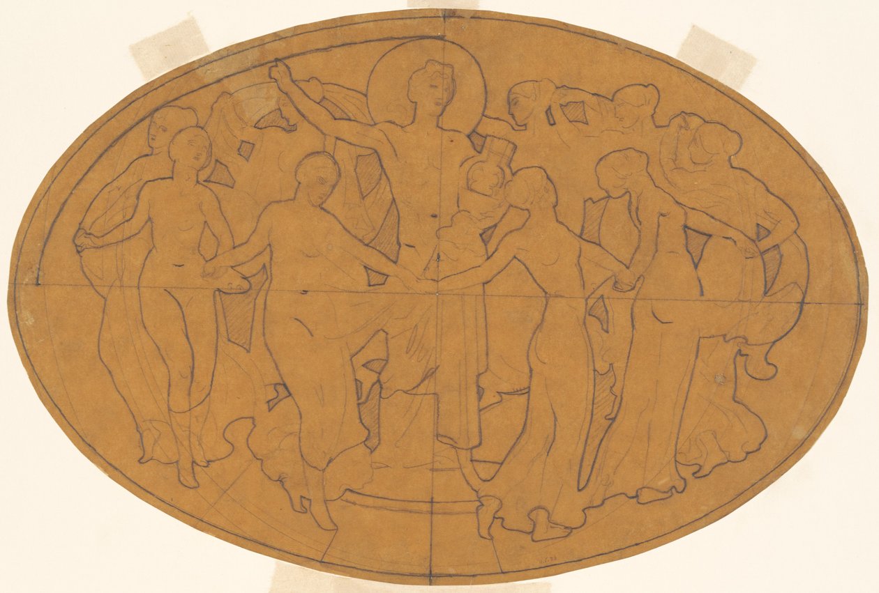 Estudio para Apolo y las Musas, c. 1921 de John Singer Sargent