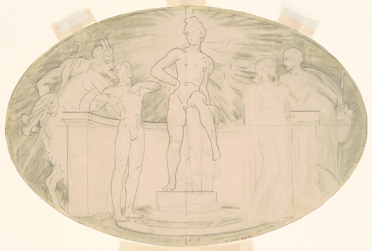 Estudio para "Arte Clásico y Romántico" de John Singer Sargent