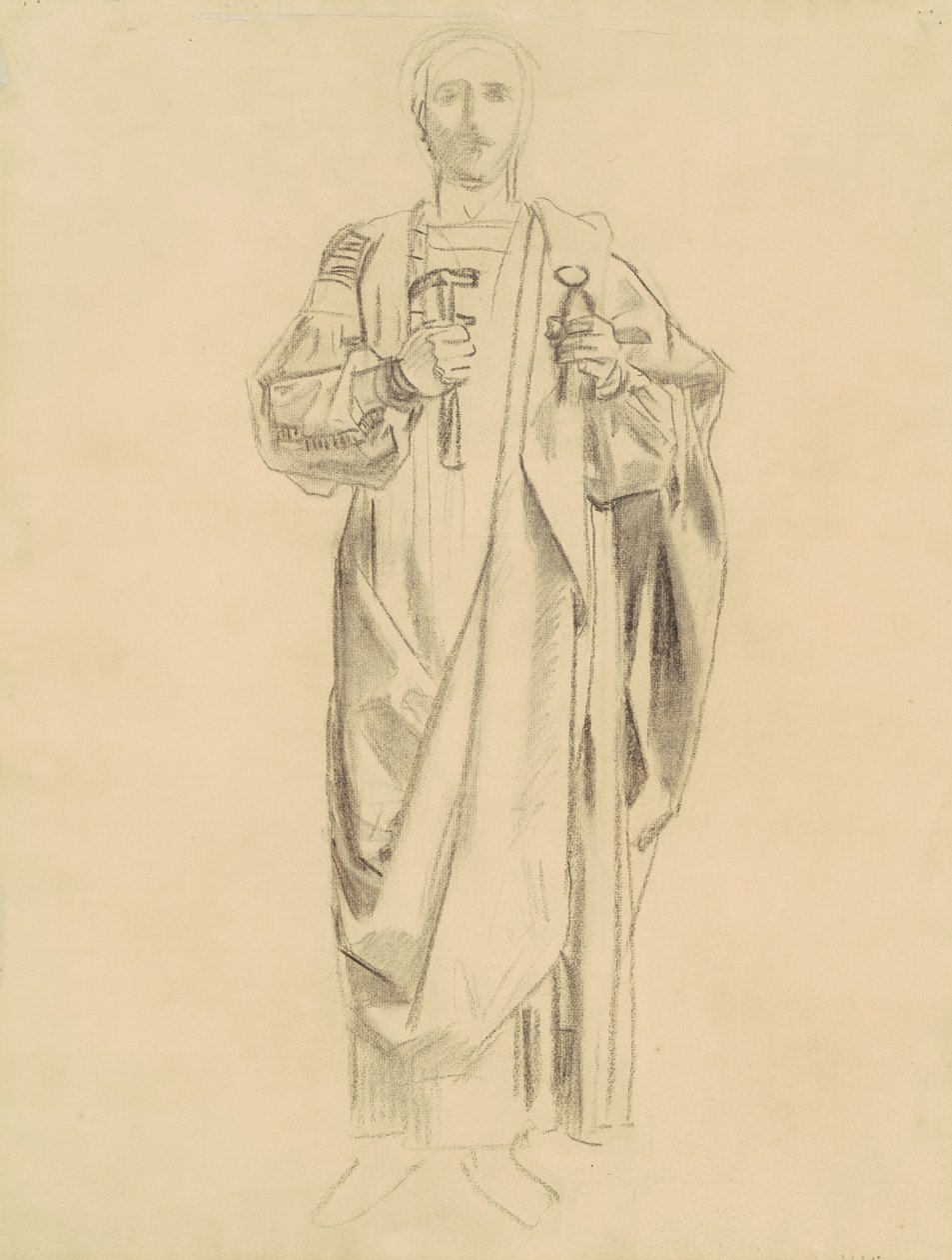 Estudio para Dogma de la Redención: Friso de Ángeles [recto], 1895-1903 de John Singer Sargent