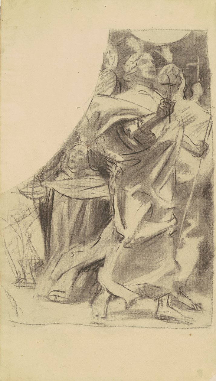 Estudio para el Triunfo de la Religión de John Singer Sargent
