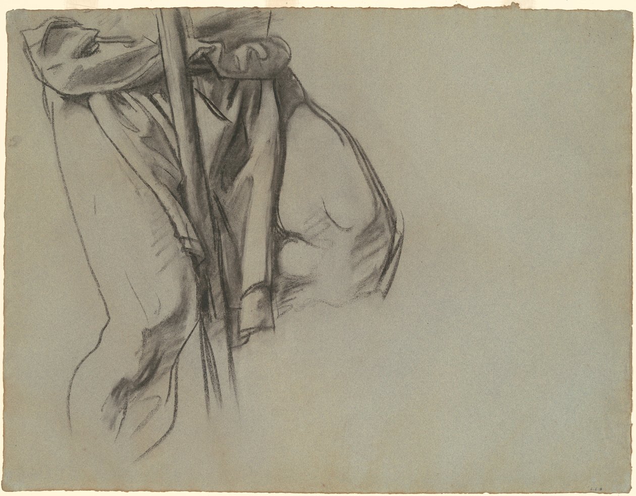 Estudio de Adán para los "Quince Misterios del Rosario" de John Singer Sargent
