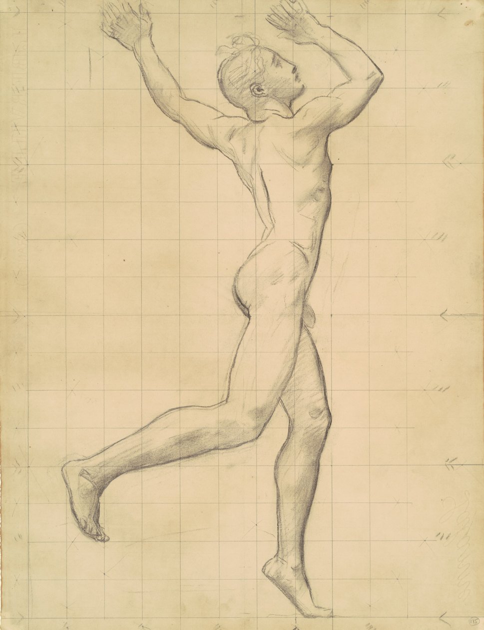 Estudio de Apolo para Apolo y Dafne, c. 1918 de John Singer Sargent