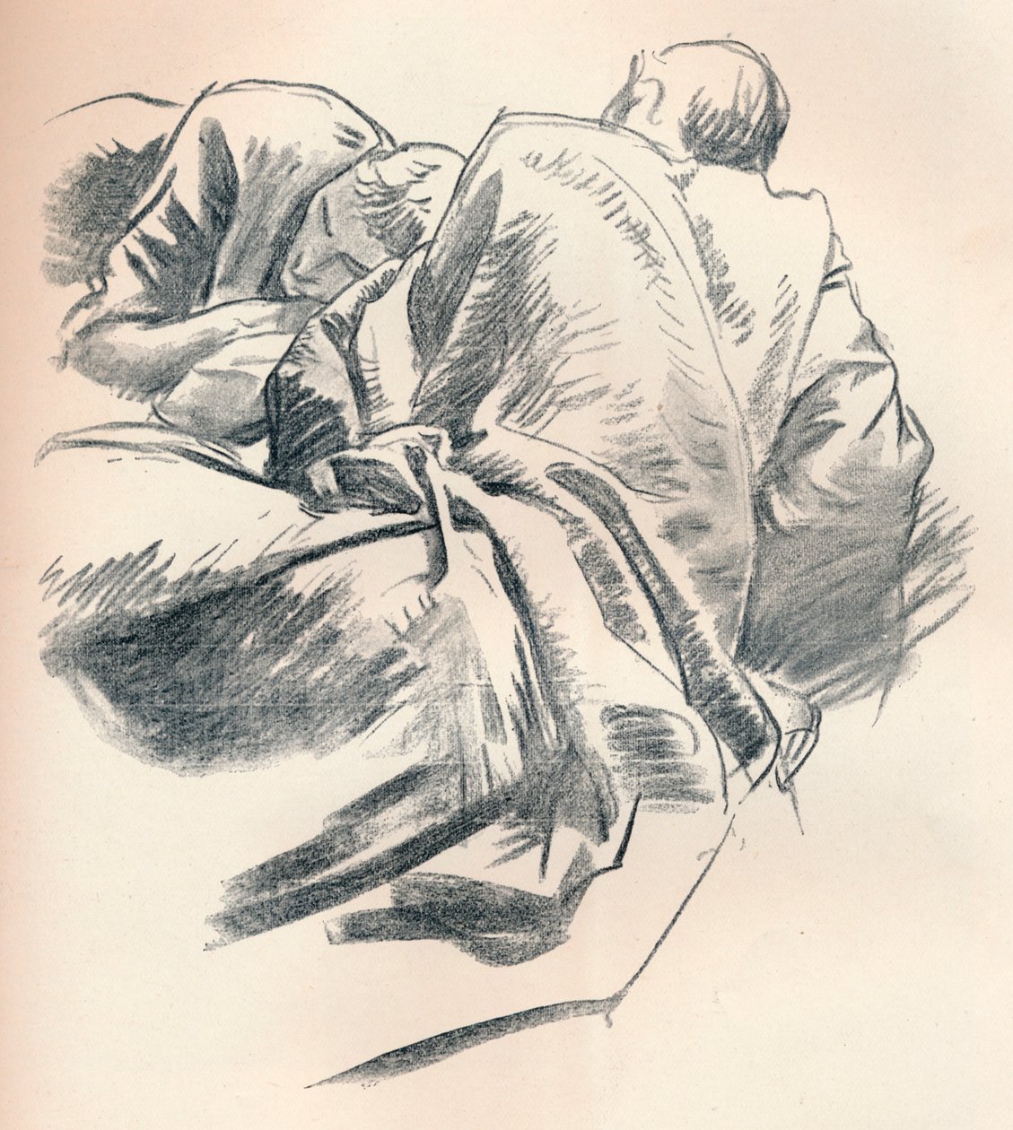 Estudio de drapeado, c. 1916 de John Singer Sargent