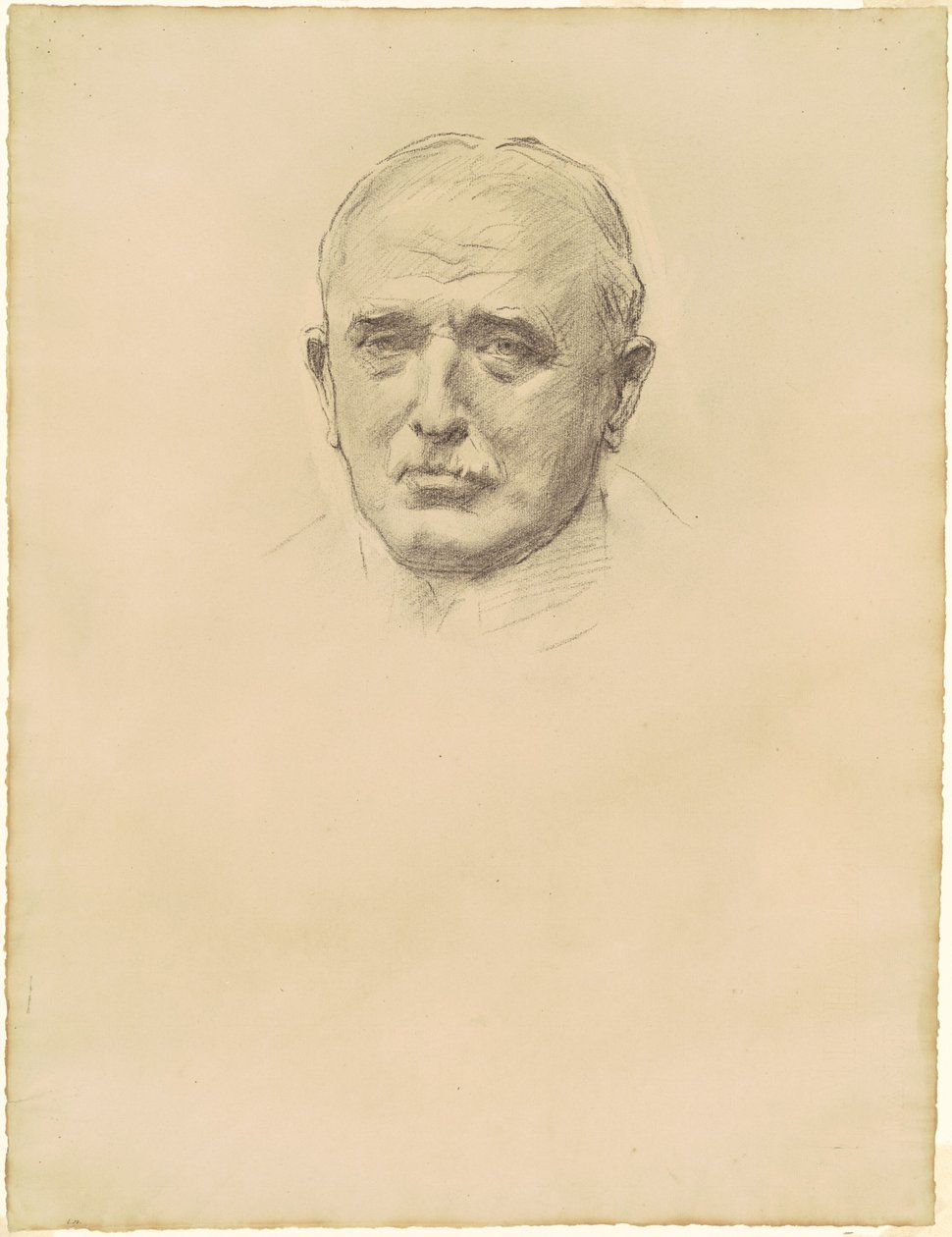 Estudio del Mariscal de Campo John French para Oficiales Generales de la Primera Guerra Mundial, 1920-1922 de John Singer Sargent