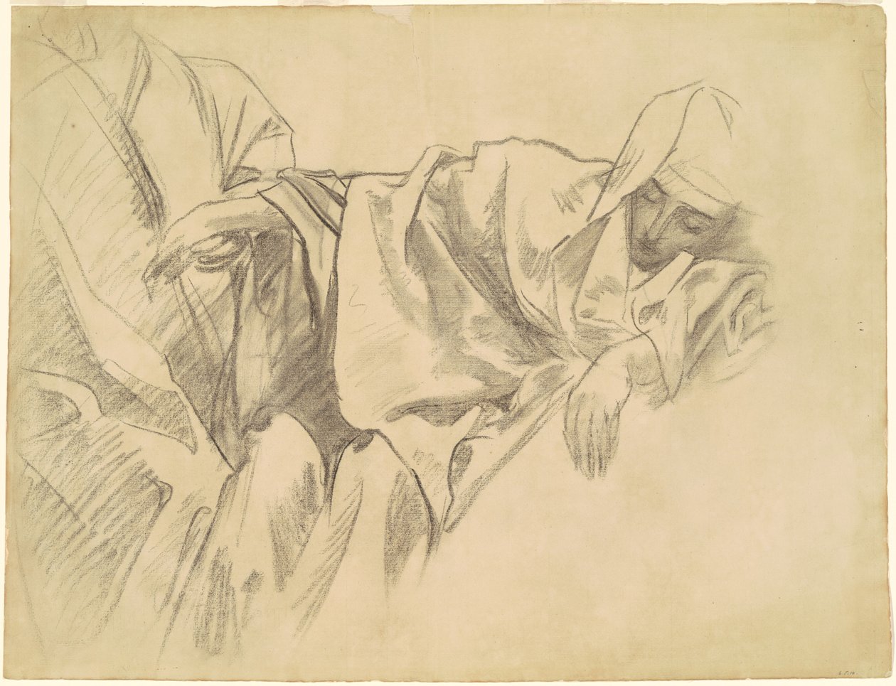 Estudio de la Crucifixión para "Quince Misterios del Rosario" de John Singer Sargent