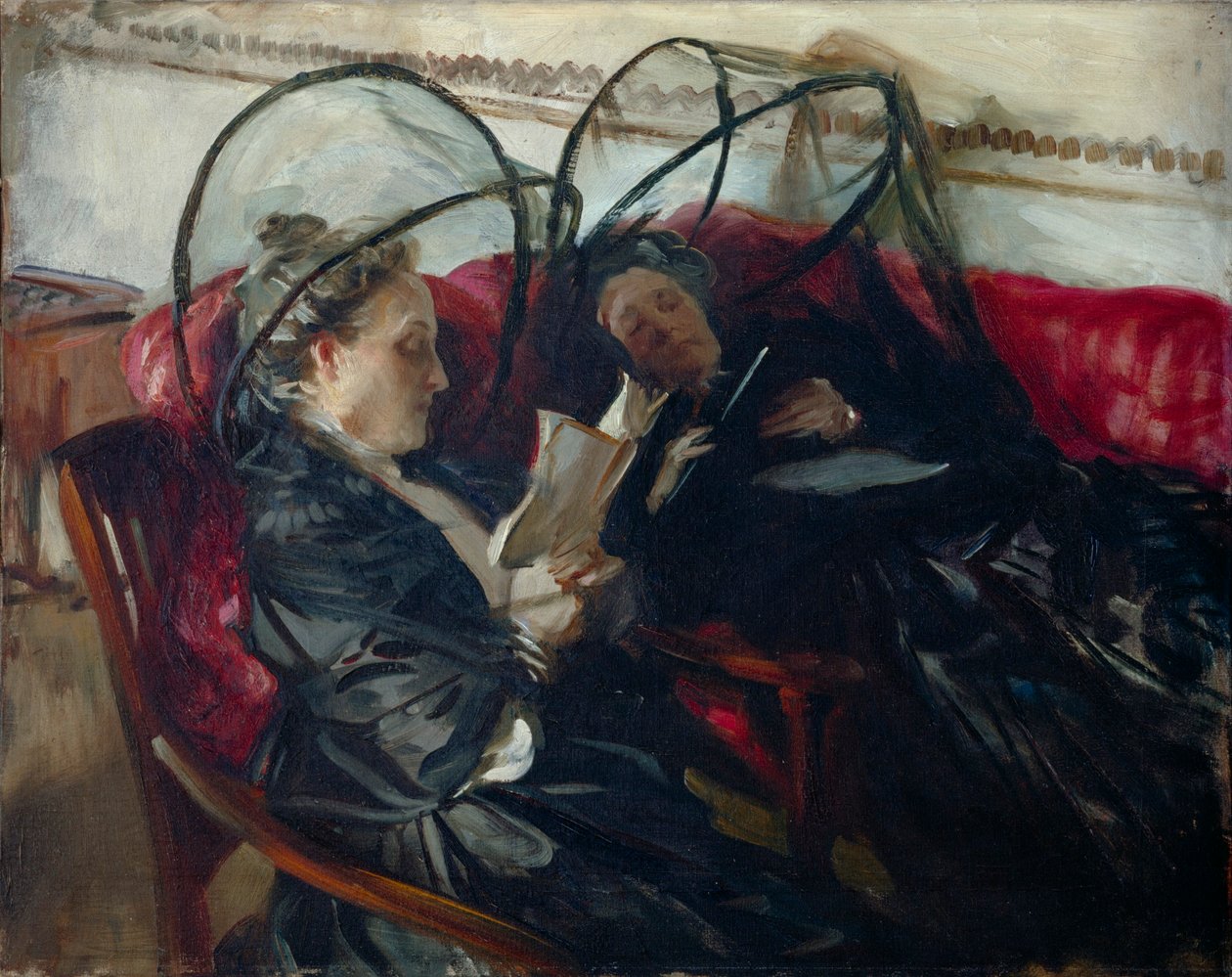 En sueco:  Mosquiteras Myggnät de John Singer Sargent