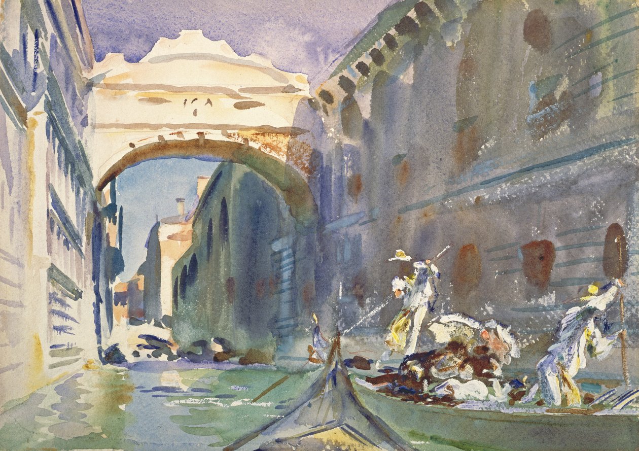 El Puente de los Suspiros, c.1905-08 de John Singer Sargent