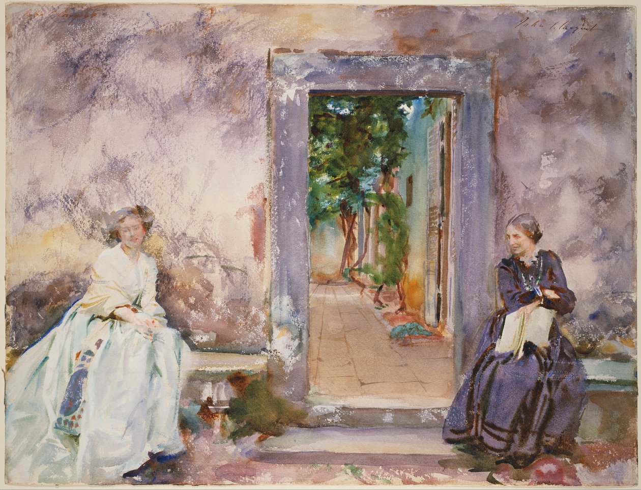 El muro del jardín de John Singer Sargent
