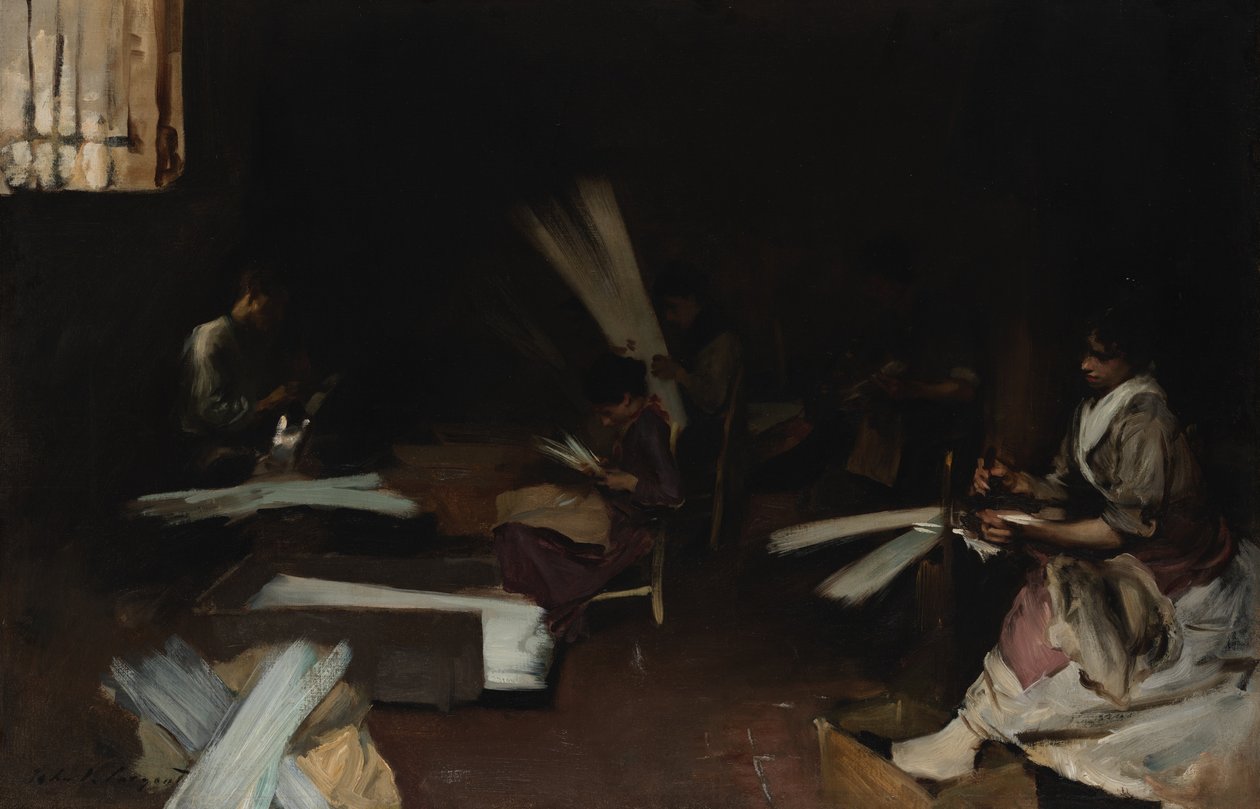 Trabajadores del vidrio veneciano de John Singer Sargent