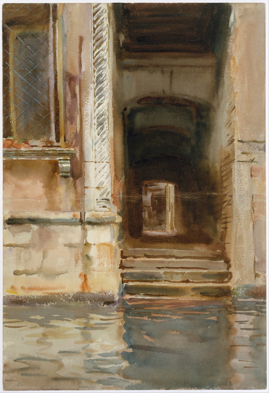 Pasaje veneciano, c.1905 de John Singer Sargent