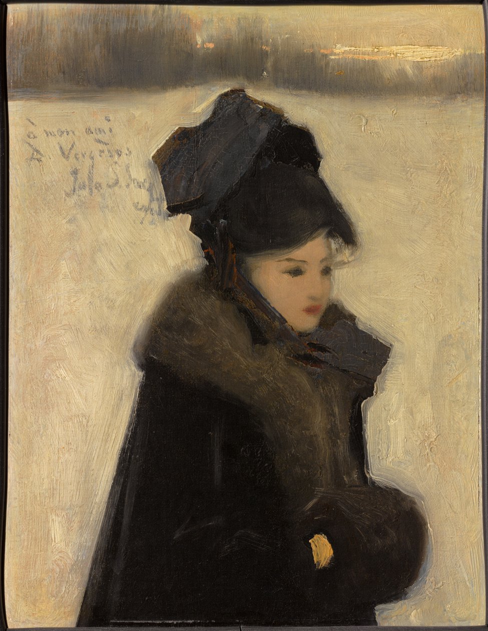 Mujer con pieles de John Singer Sargent