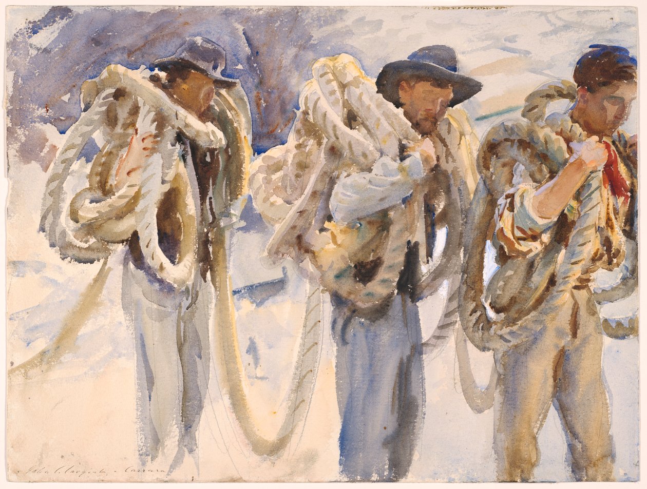 Obreros en Carrara de John Singer Sargent