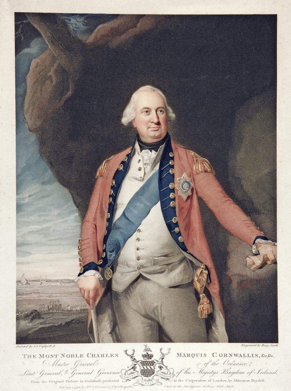 El muy noble Charles Marqués Cornwallis de John Singleton (after) Copley