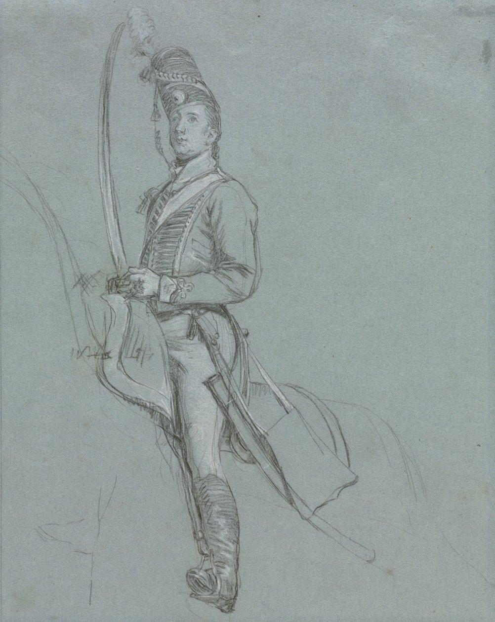 Un oficial de húsares a caballo de John Singleton Copley
