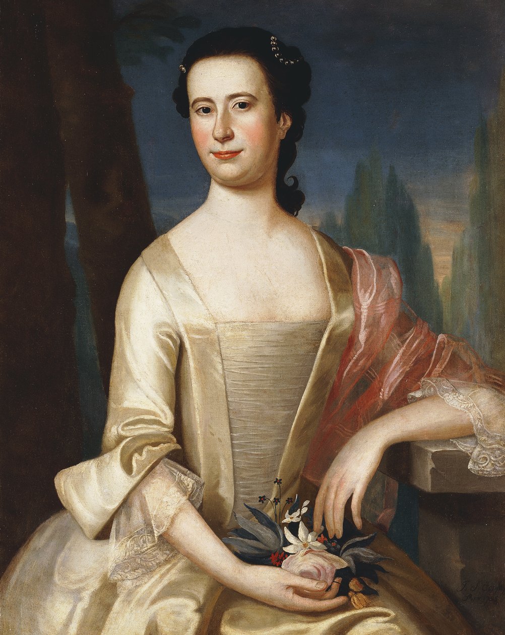 Retrato de una mujer, 1755 de John Singleton Copley
