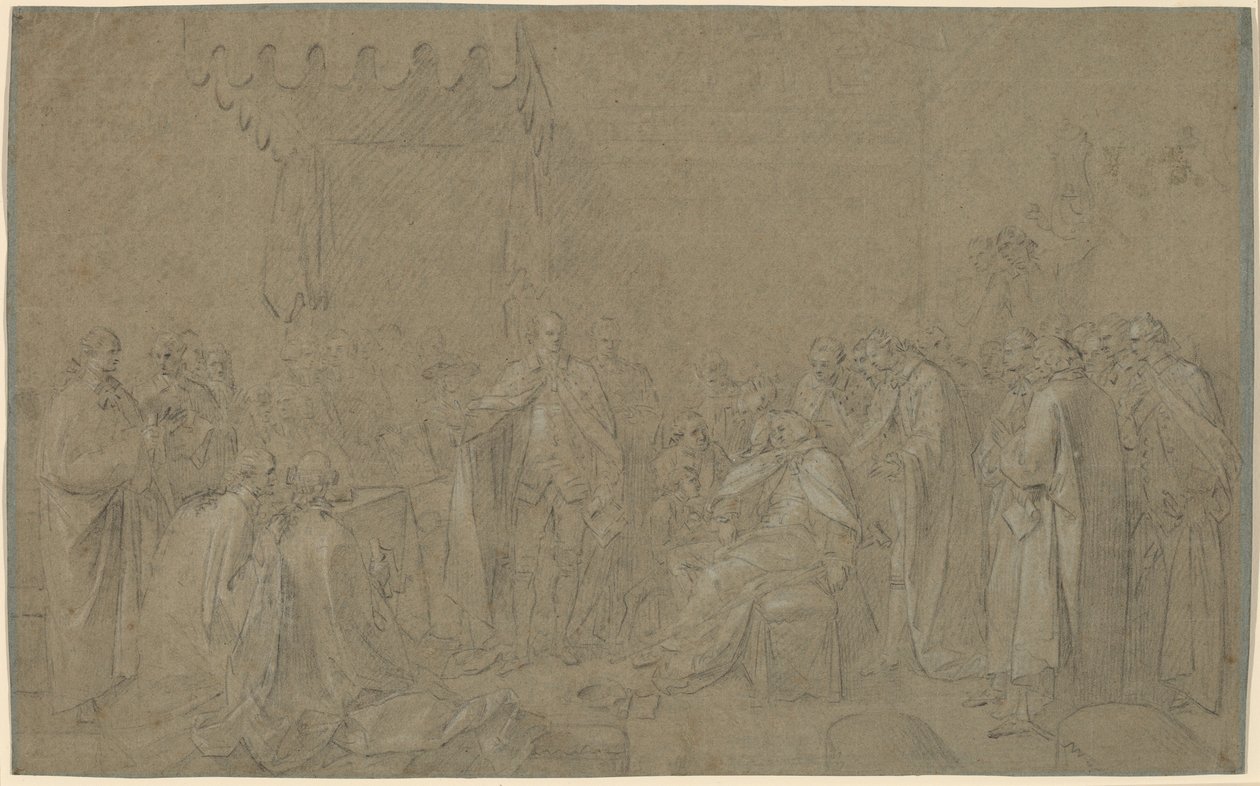 Estudio para "La Muerte del Conde de Chatham" de John Singleton Copley