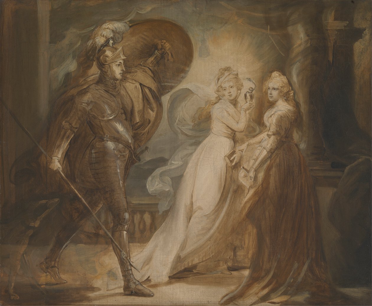 Estudio para "El caballero de la Cruz Roja de John Singleton Copley