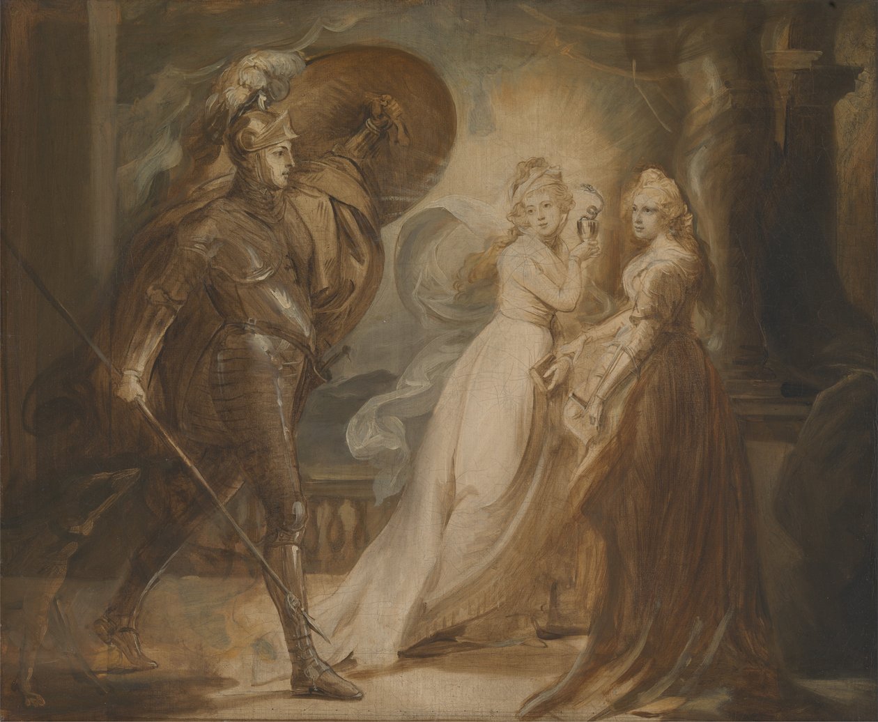 Estudio para "El caballero de la Cruz Roja de John Singleton Copley