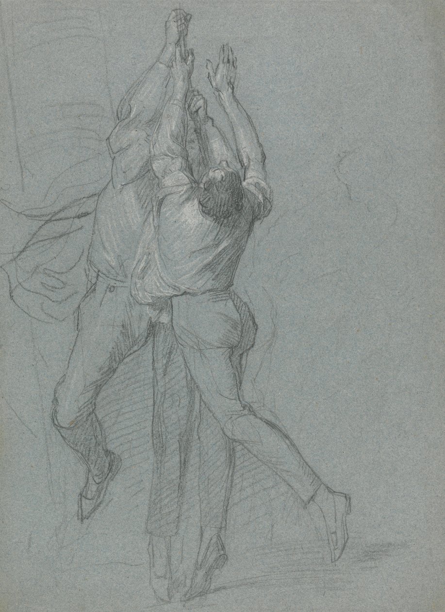 Estudio de marineros izando una bandera por la victoria de Lord Duncan de John Singleton Copley