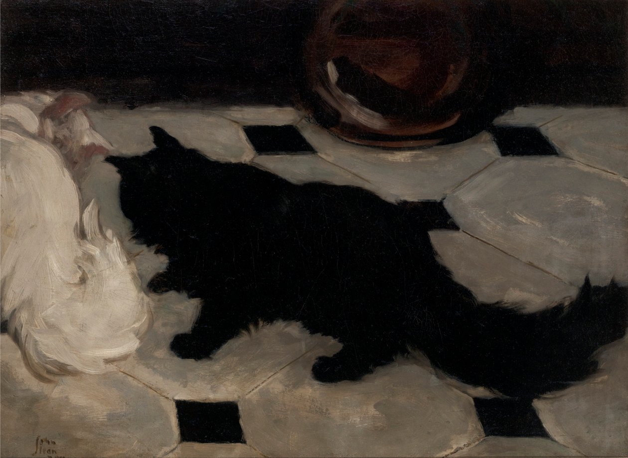 Gatos de Green de John French Sloan
