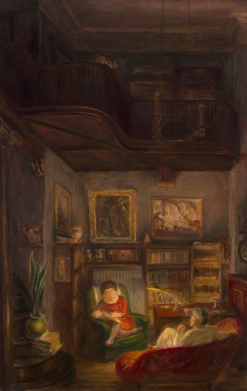 Nuestro rincón del estudio de John French Sloan