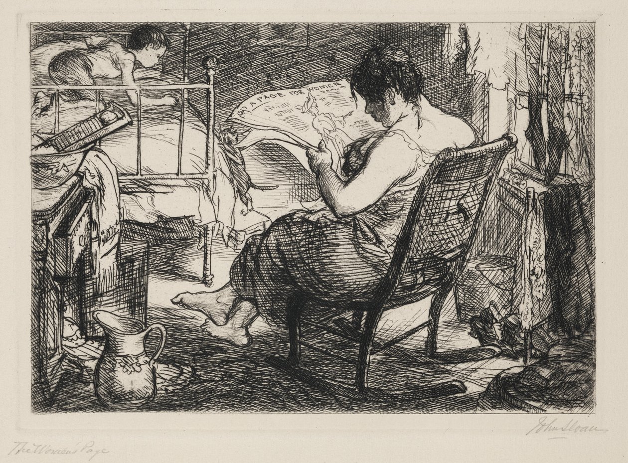 La página de la mujer de John French Sloan