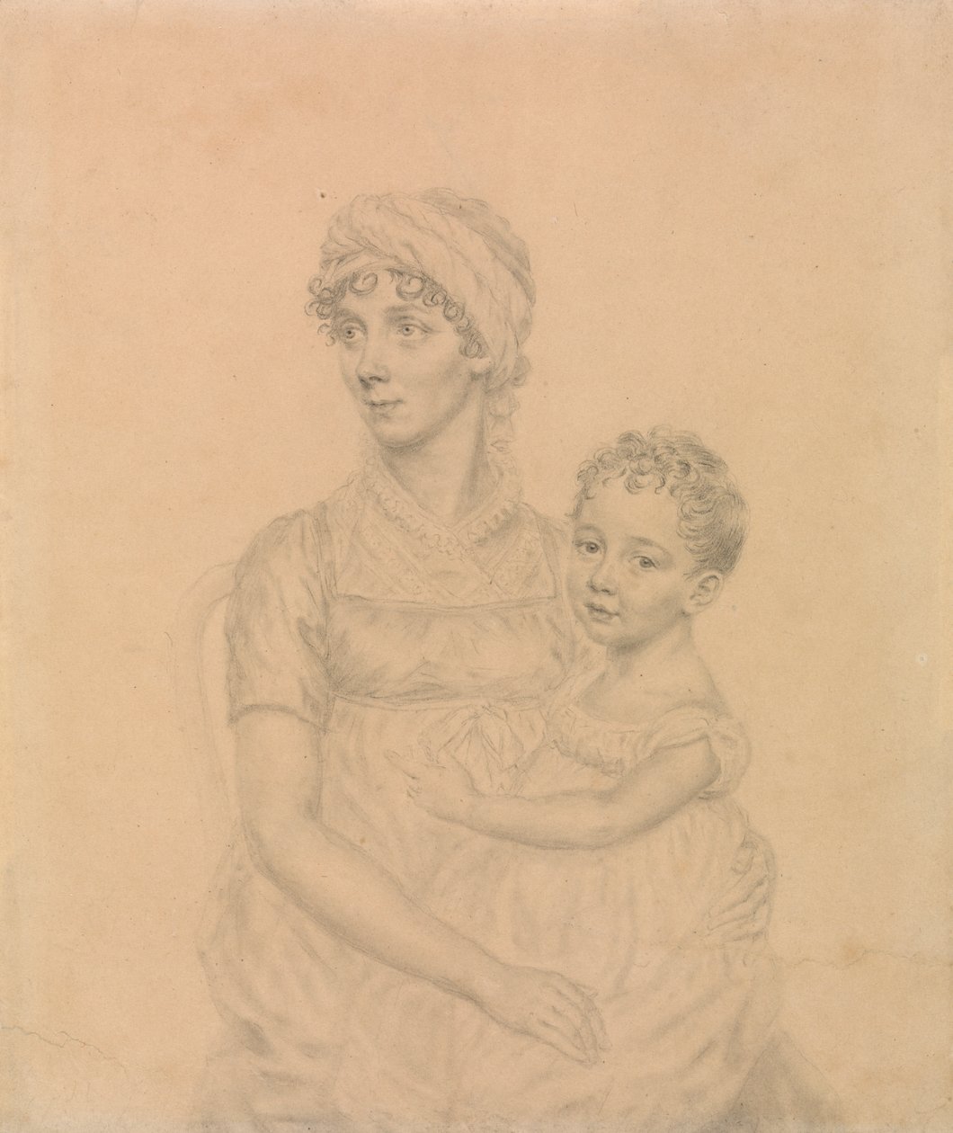 Lady Wigram con su hijo pequeño, William Pitt Wigram de John Smart