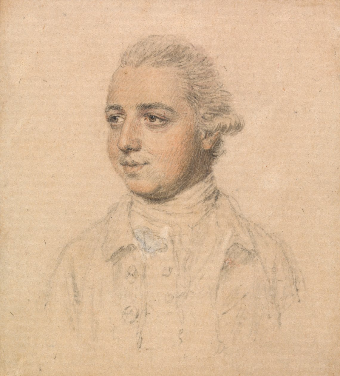 Retrato de un joven tomado del natural, mirando hacia la izquierda de John Smart
