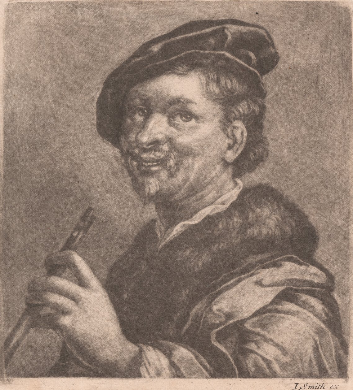 Hombre tocando la flauta de John Smith