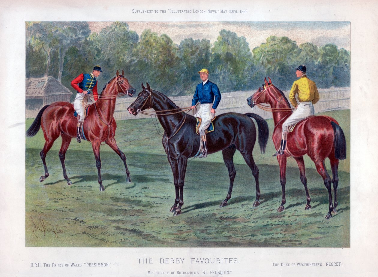 Los favoritos del Derby, 30 de mayo de 1896 de John Sturgess