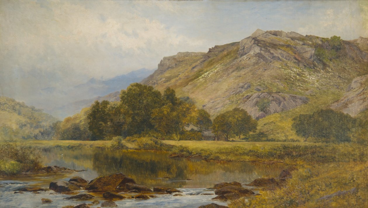 En el valle del Lledr, norte de Gales (óleo sobre lienzo) de John Surtees